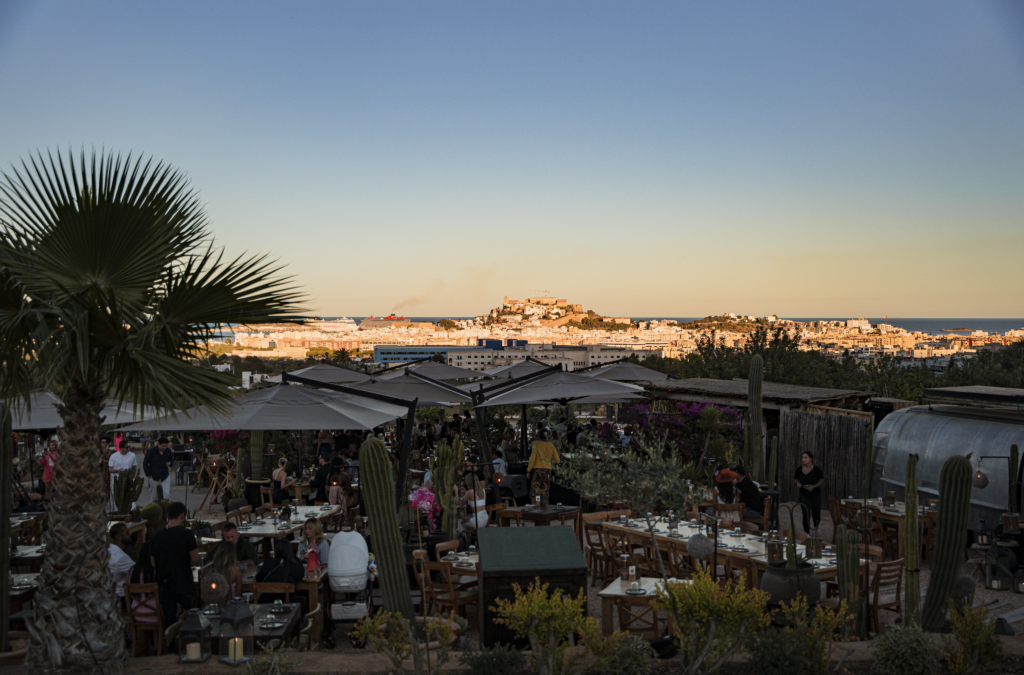 Sunset at Casa Maca's hillside restaurant